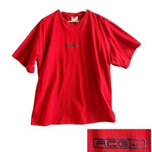 Vintage Nike ACG T-Shirt XL Red Black Logo Tee 90s Y2K Streetwear Made in Mexico